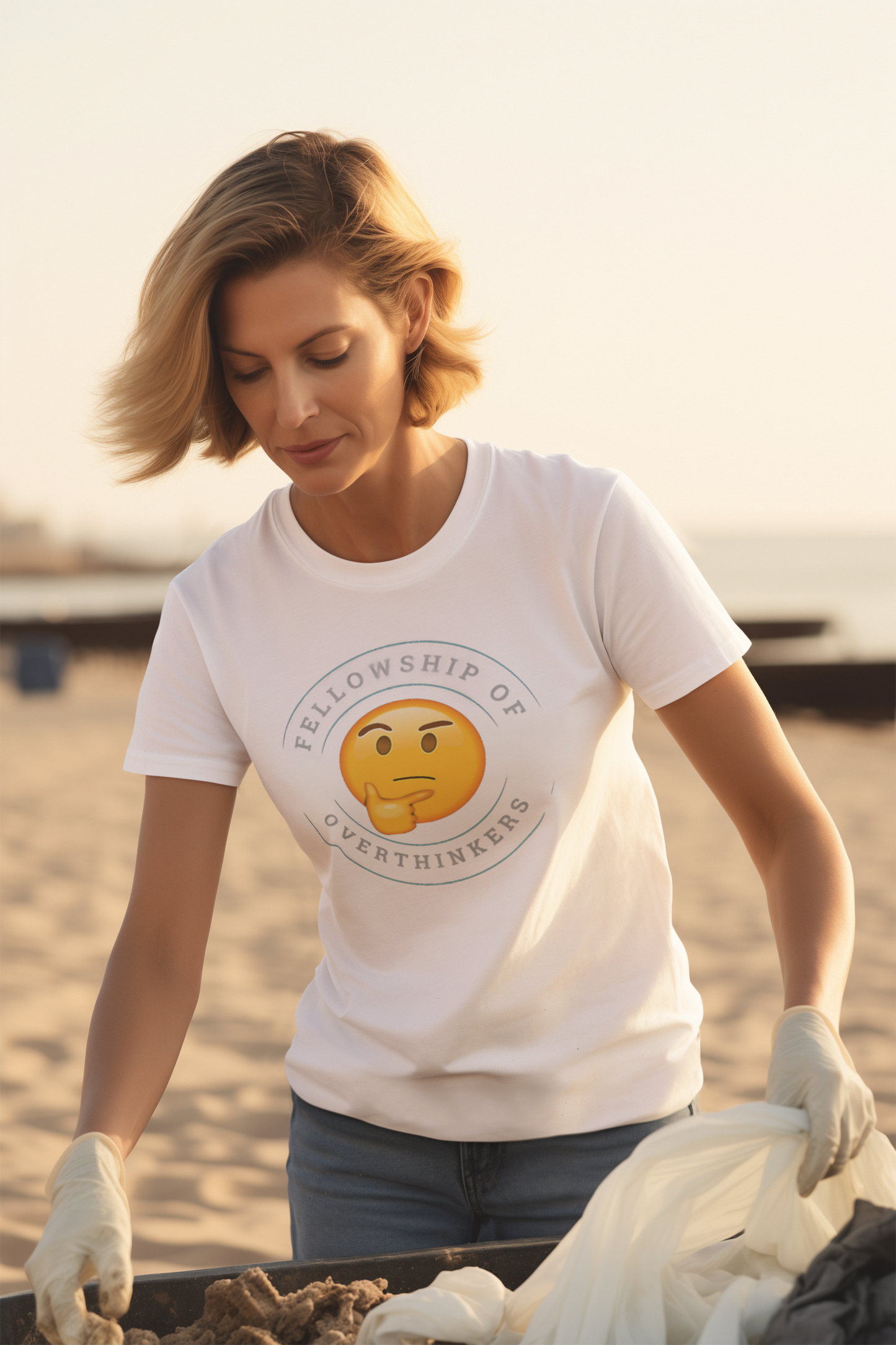 Fellowship of Overthinkers Tee / Anxiety Awareness / Awareness Attire