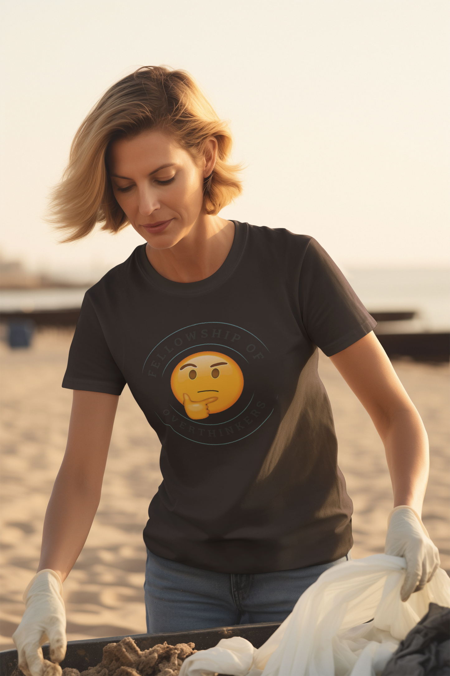 Fellowship of Overthinkers Tee / Anxiety Awareness / Awareness Attire