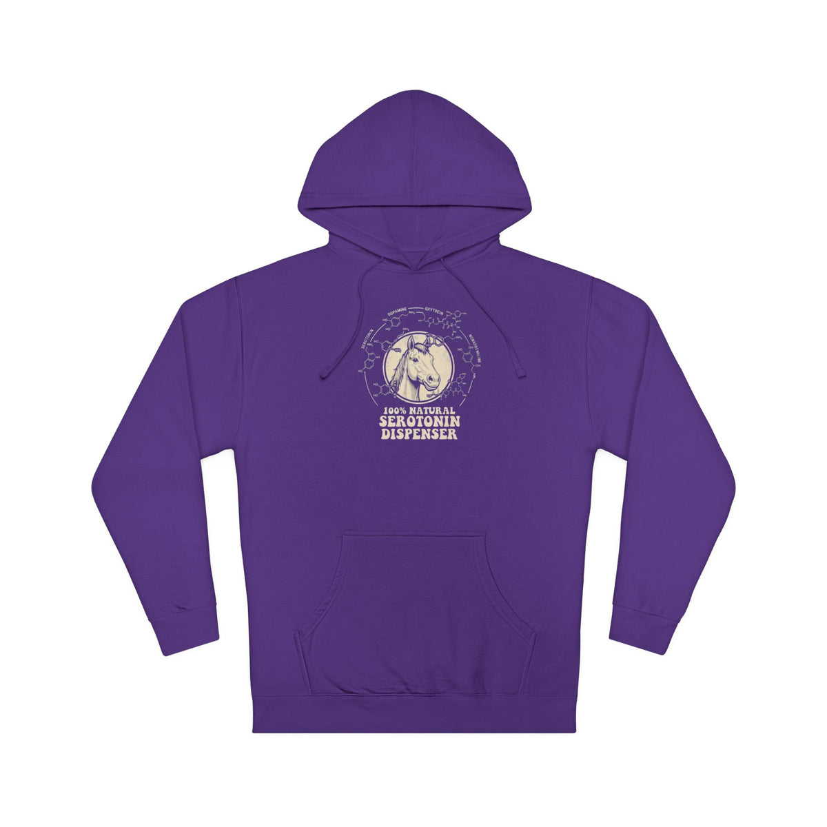 Horse 100% Natural Serotonin Dispenser T-Shirt | Equestrian Mental Health Graphic Tee