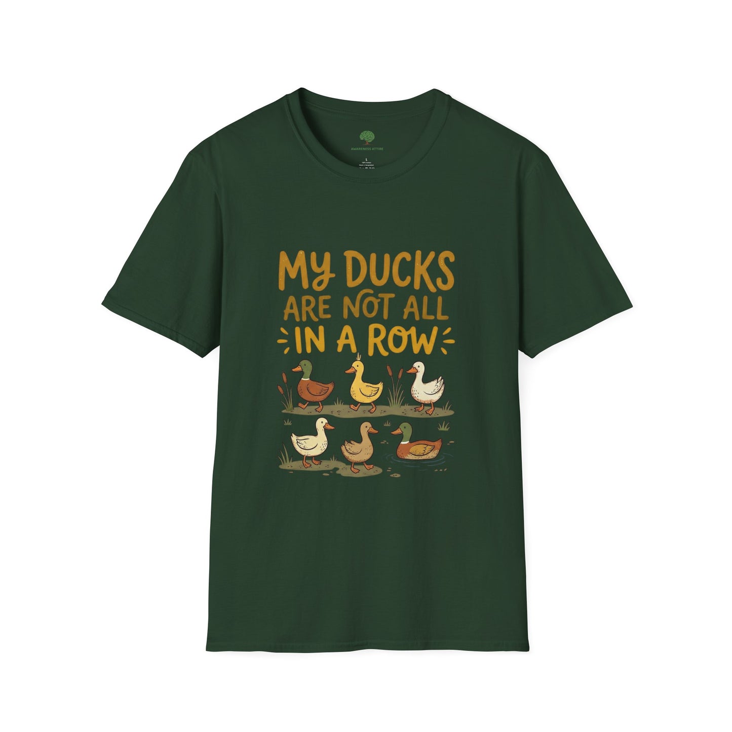 “My Ducks Are Not All In A Row” Cute Duck Graphic Tee