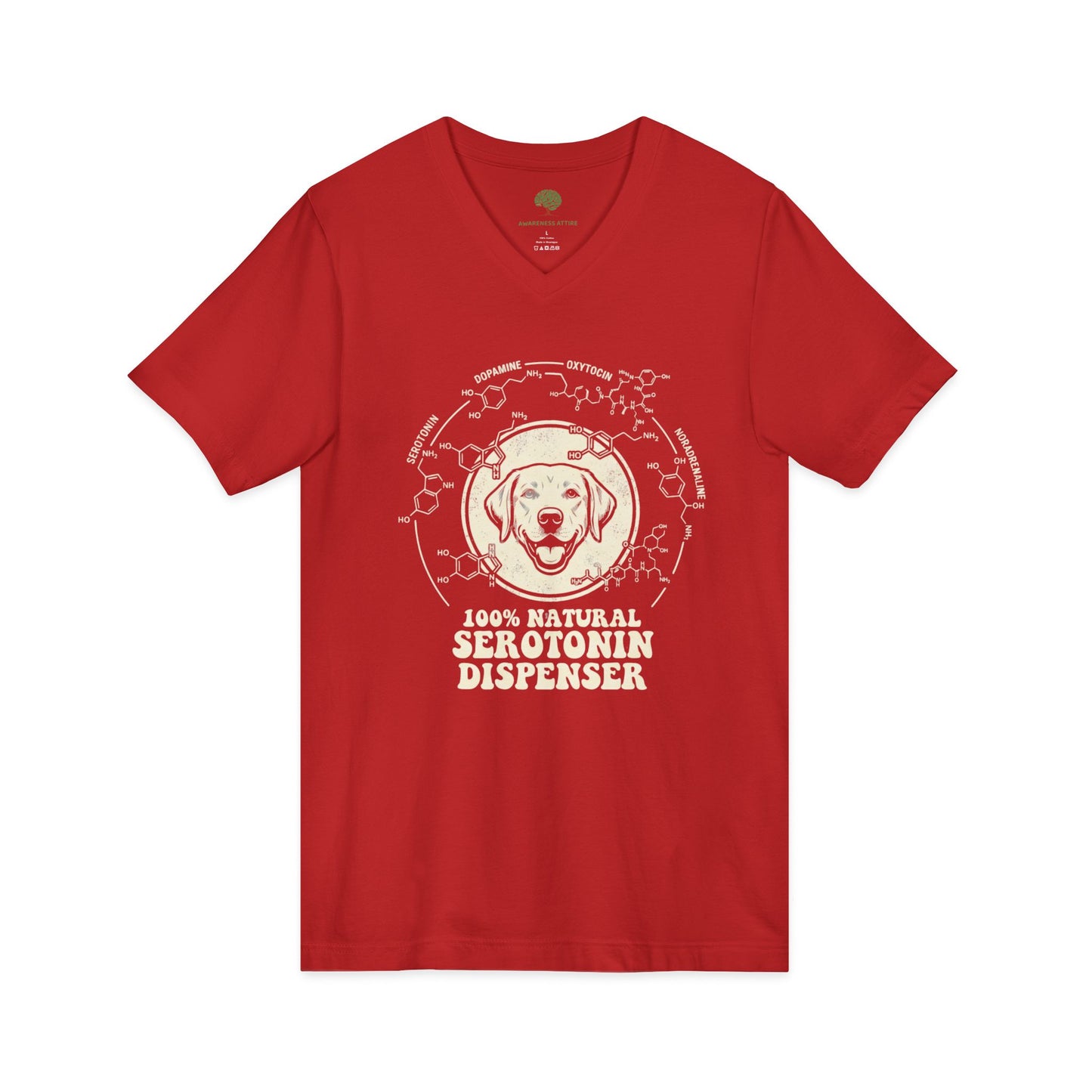 Dispenser Dog T-Shirt — 100% Natural Retro Pup Graphic Tee