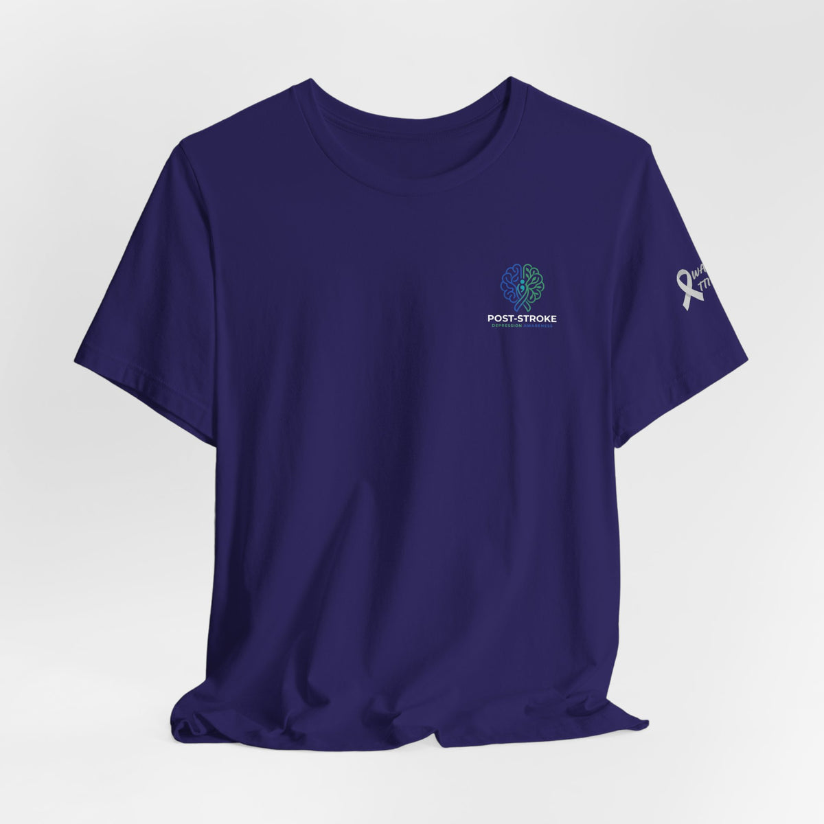 Rebuilding The Network Tee | Post-Stroke Depression & Neuroplasticity Heavyweight T-Shirt