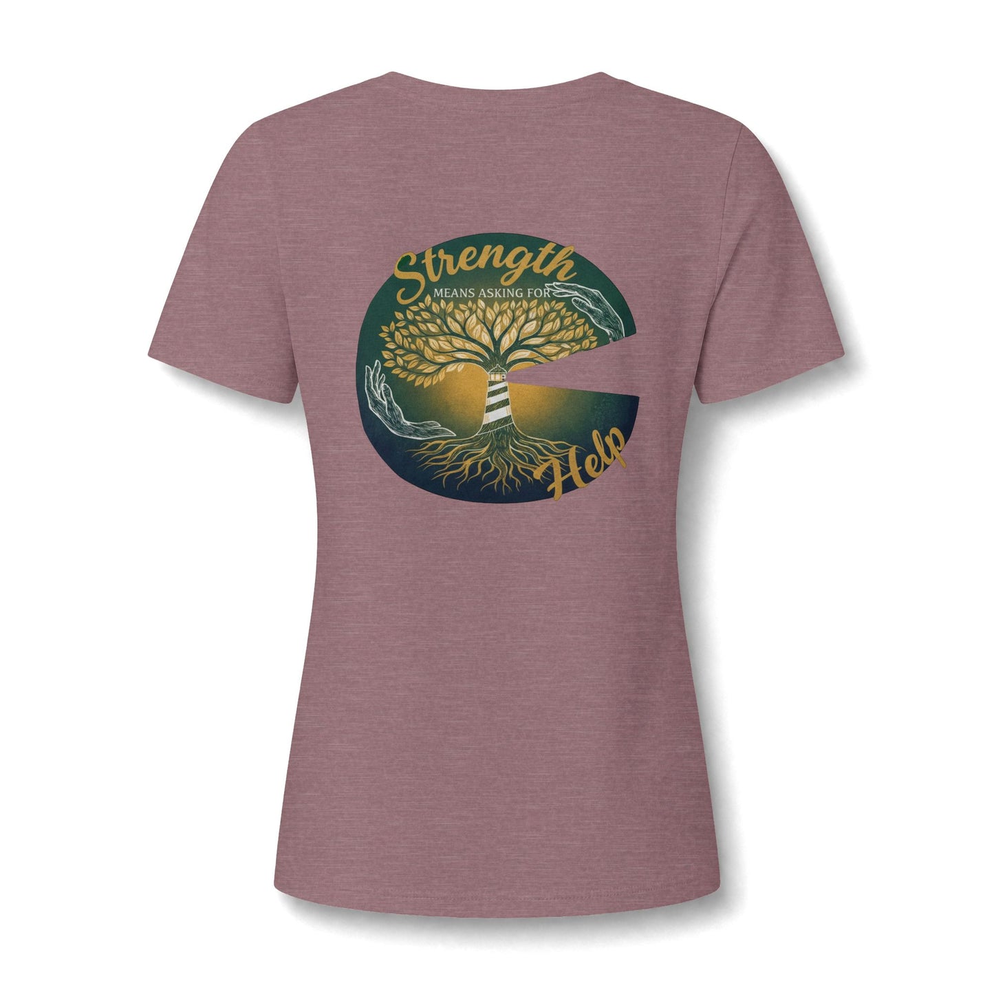Strength Means Asking For Help V Neck