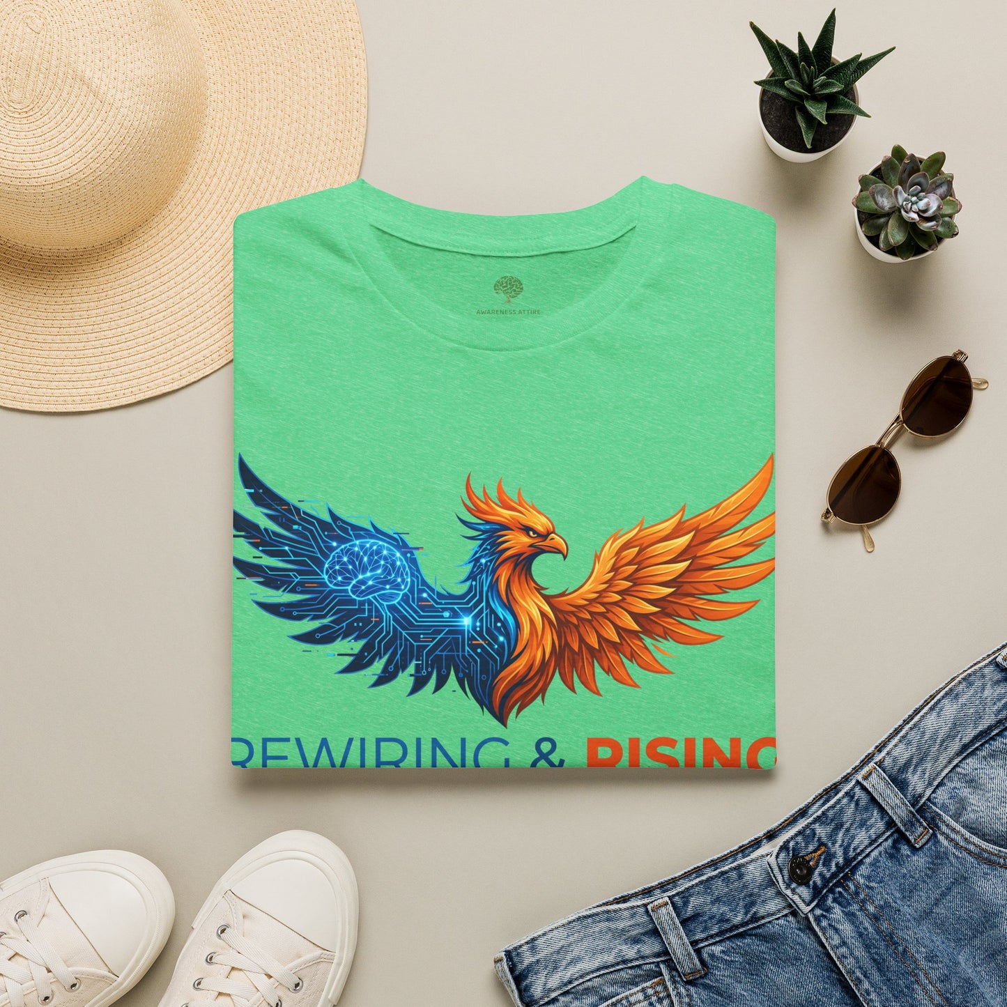 Rewiring & Rising FND Awareness Phoenix Tee