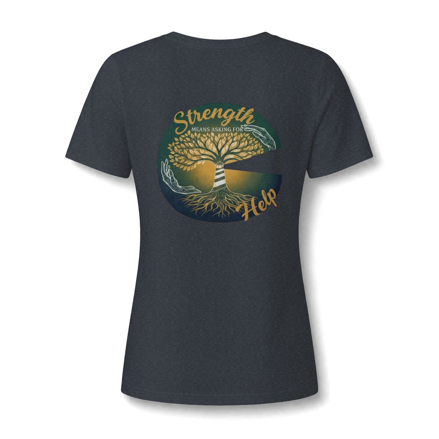 Strength Means Asking For Help V Neck