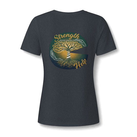 Strength Means Asking For Help V Neck