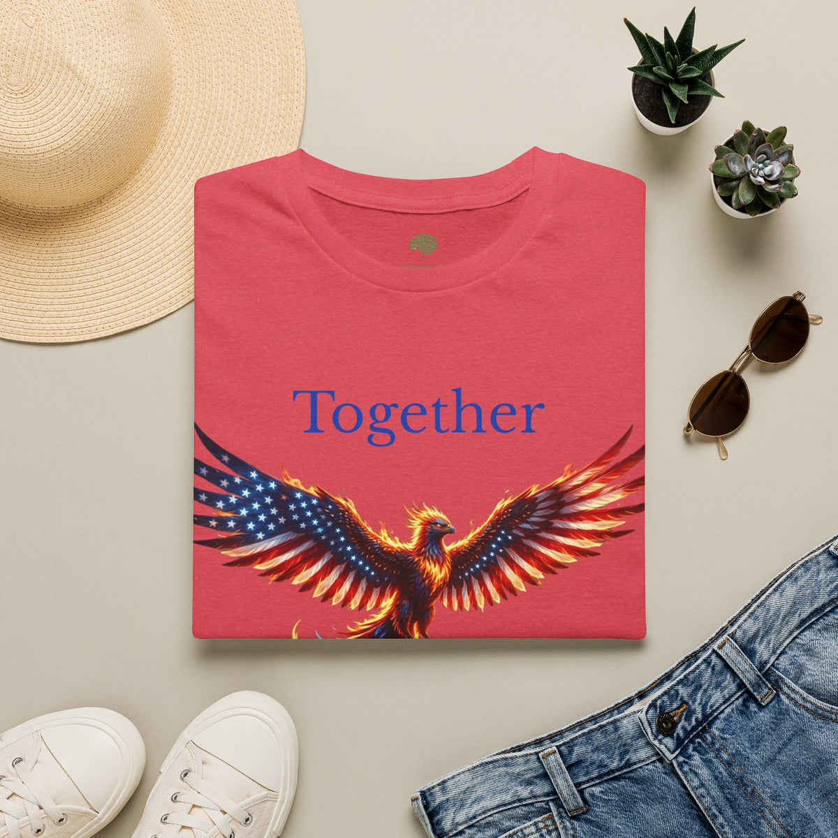 Together We Will Rise Graphic Tee | Phoenix Mascot Shirt