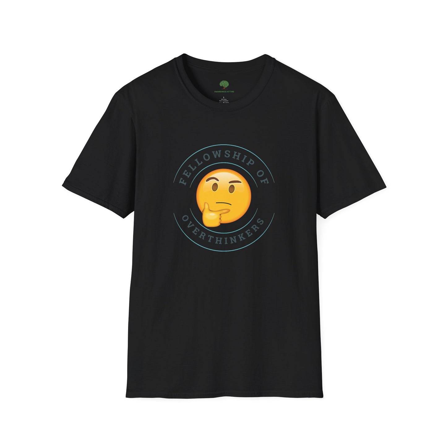 Funny Anxiety Graphic Tee - Fellowship of Overthinkers