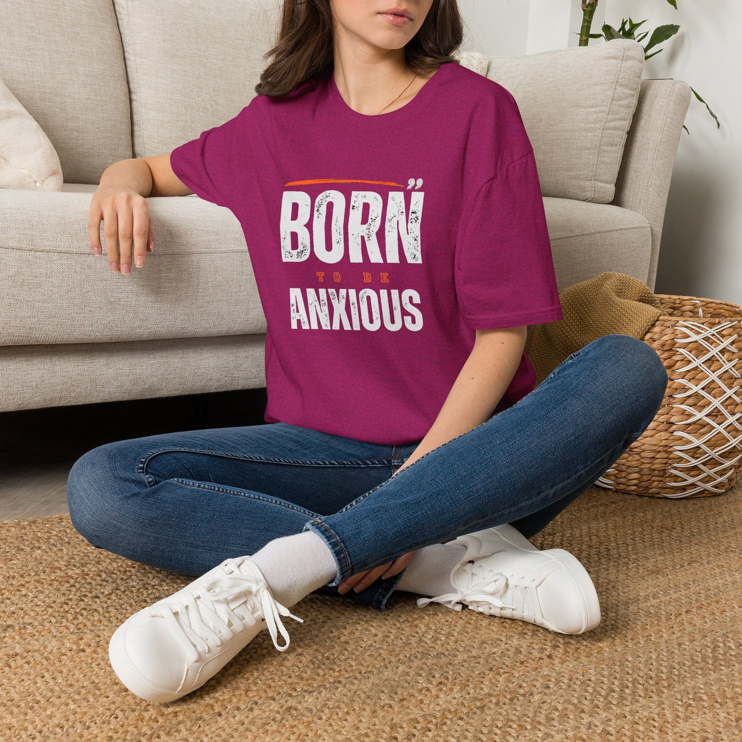 Born To Be Anxious Graphic Tee | Relatable Anxiety Apparel