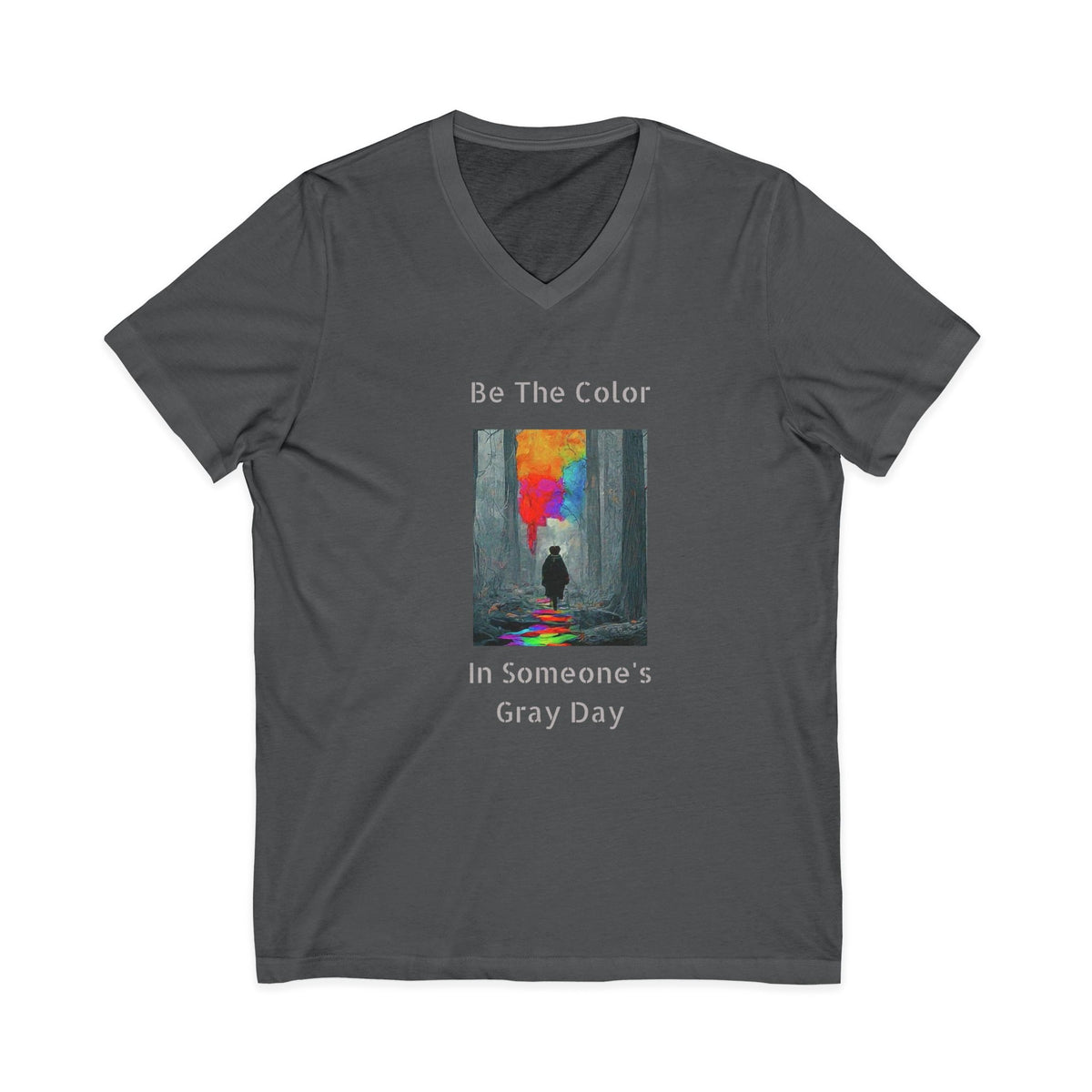 Unisex Be the Color V-Neck Tee