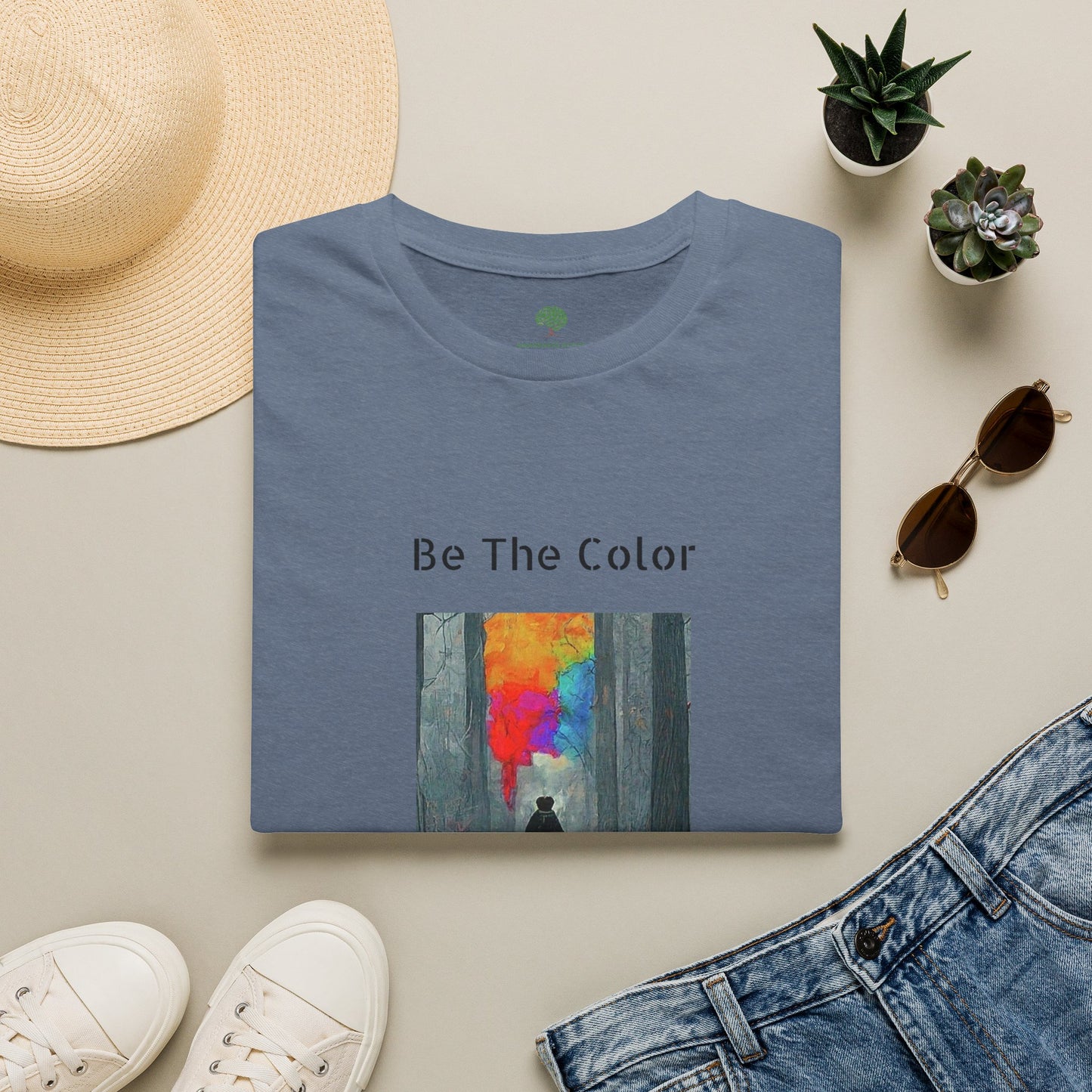 Be The Color Graphic Tee | Positivity & Kindness Apparel