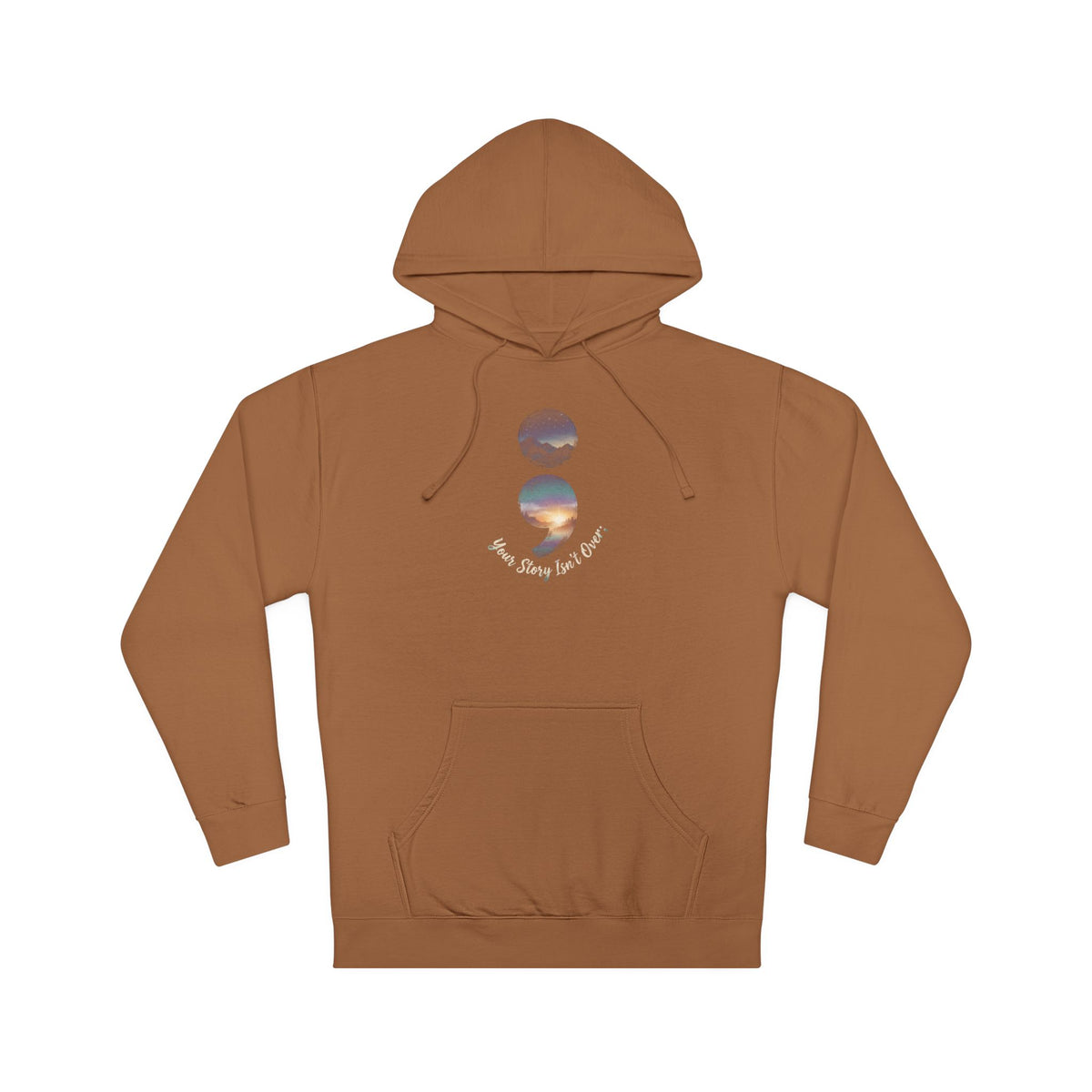 Your Story Isn’t Over Yet Semicolon Graphic Hoodie | Suicide Awareness & Mental Health Hoodie