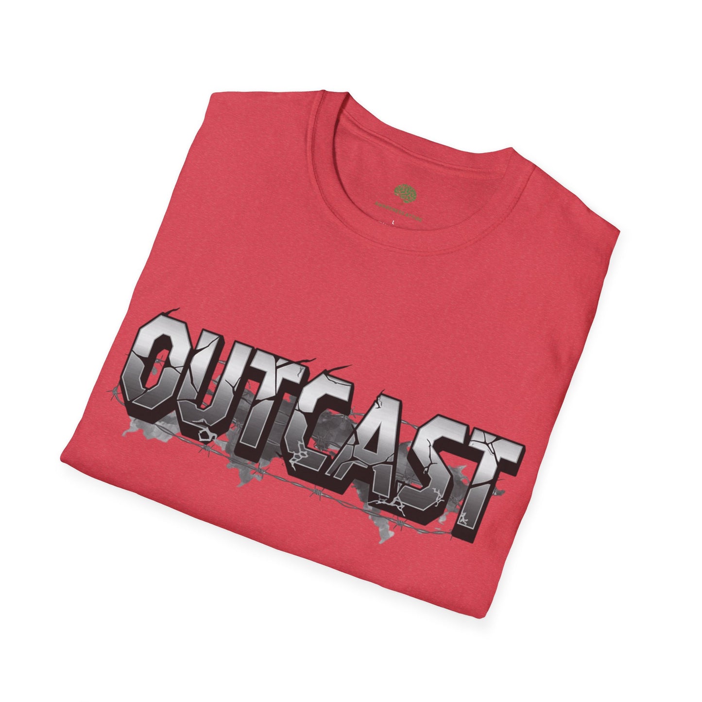 "Outcast" T-Shirt | Minimalist Typography Slogan Tee