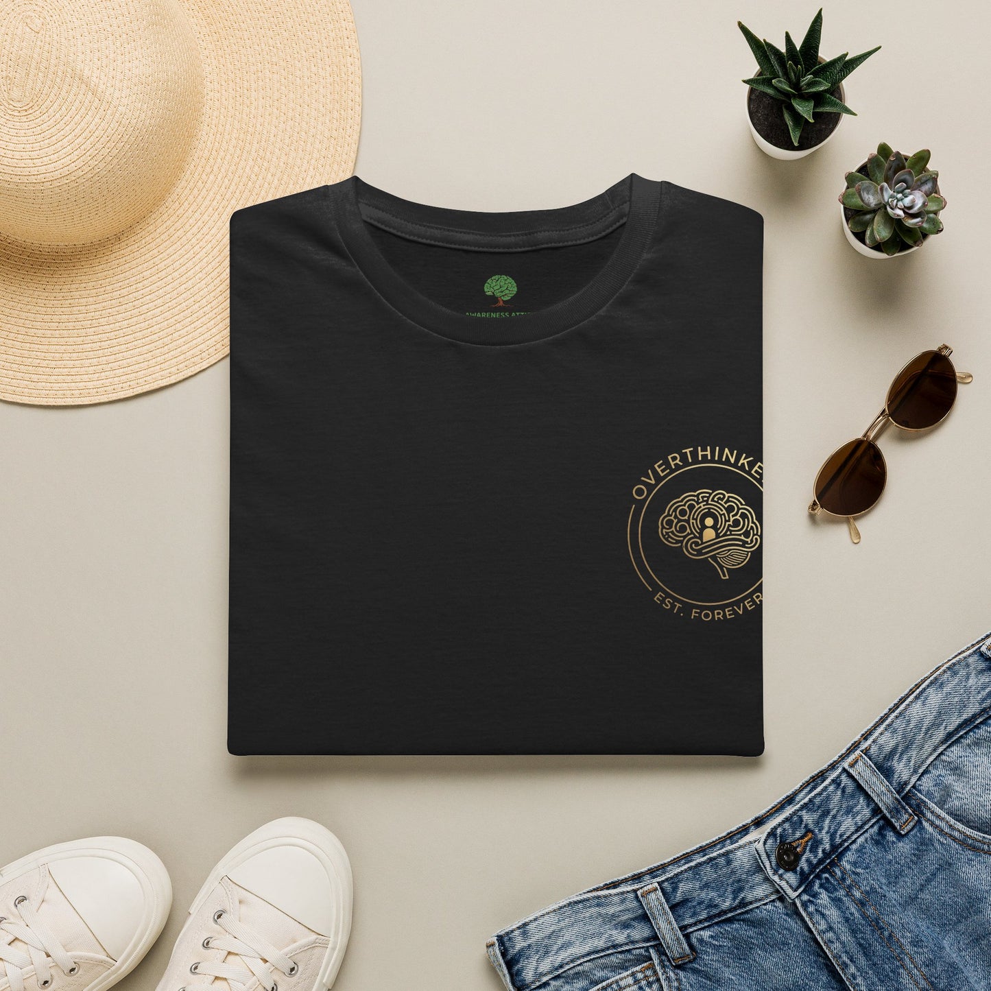 Fellowship of Overthinkers shirt featuring the phrase United By Analysis, paralysis & Endless Questions