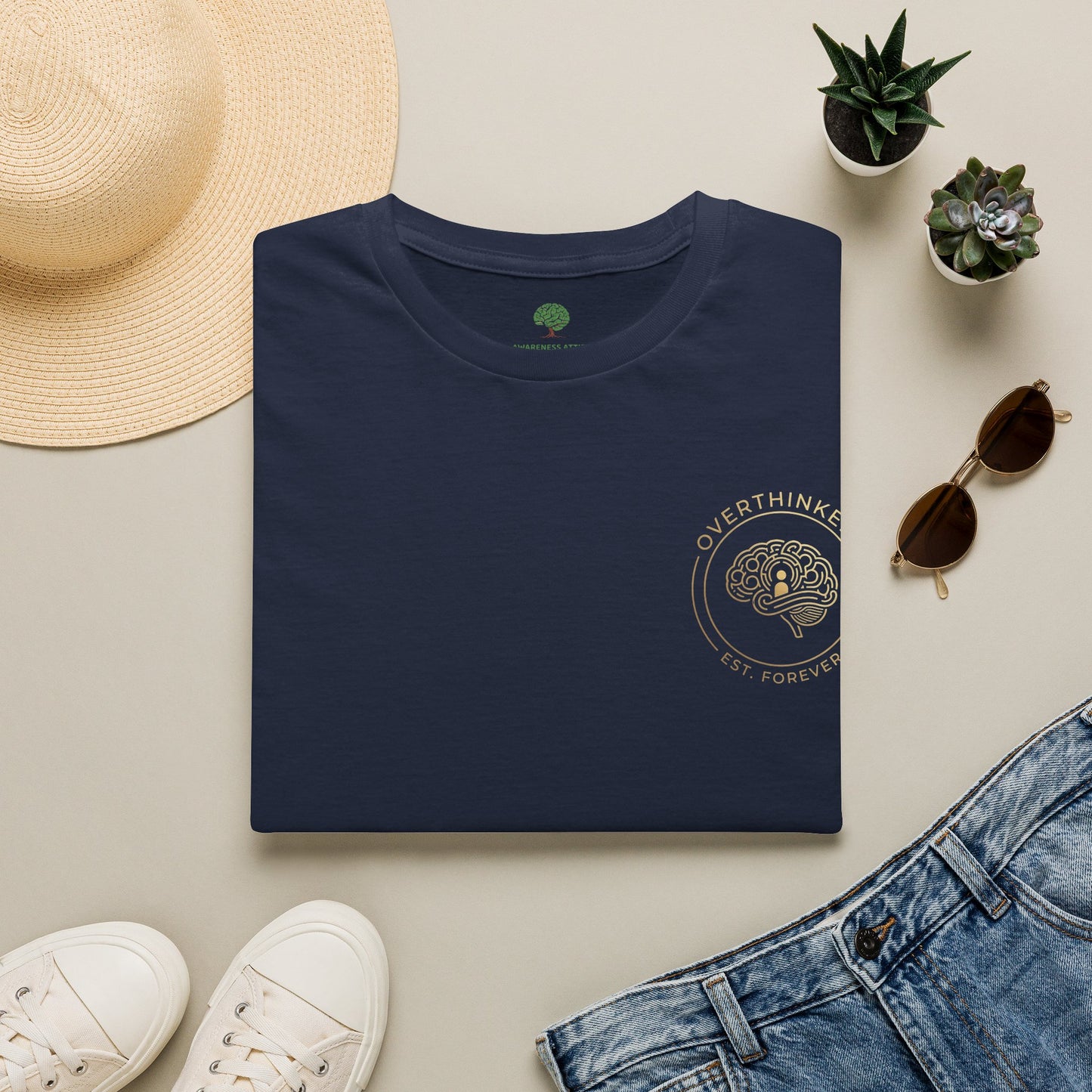 Fellowship of Overthinkers shirt featuring the phrase United By Analysis, paralysis & Endless Questions