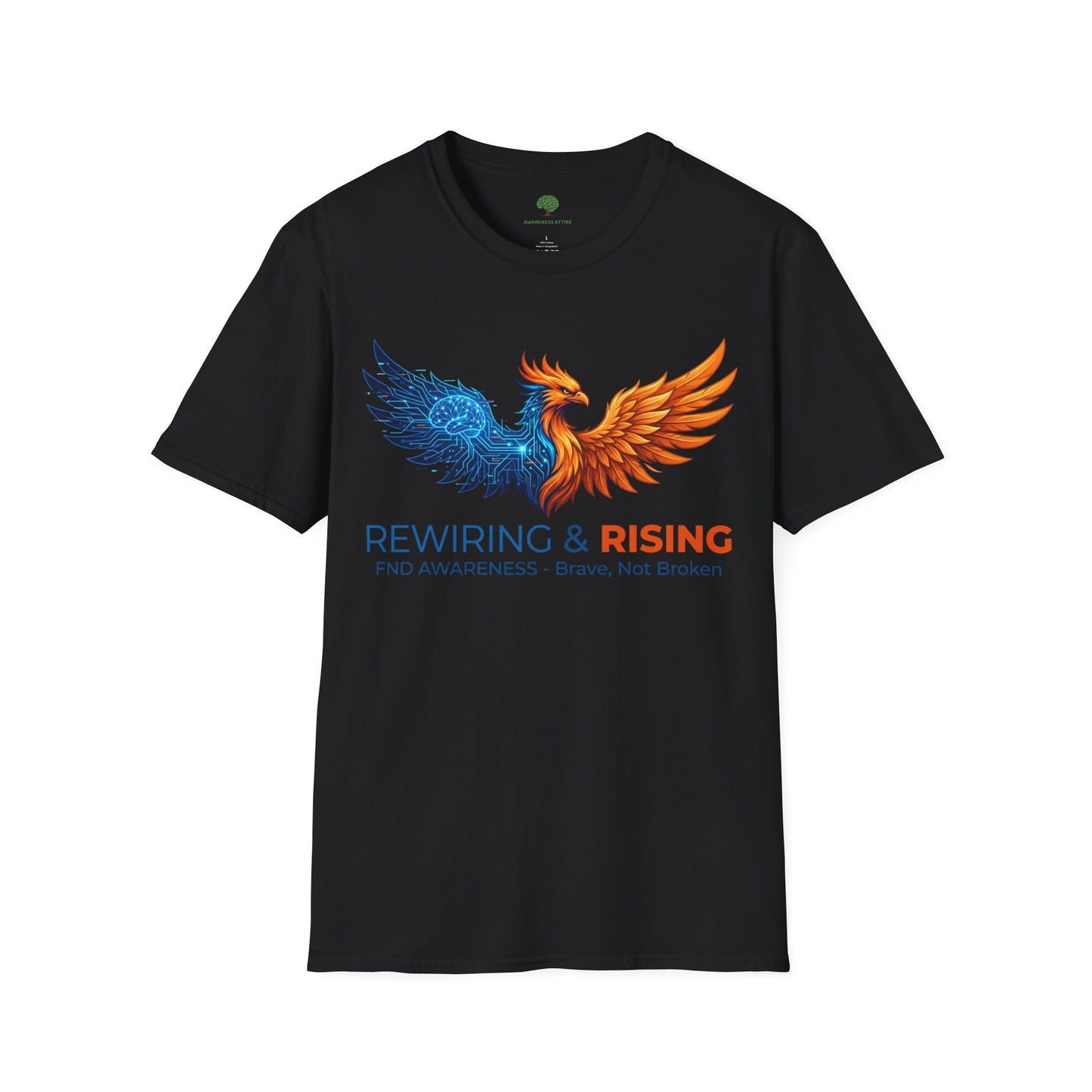 Rewiring & Rising FND Awareness Phoenix Tee