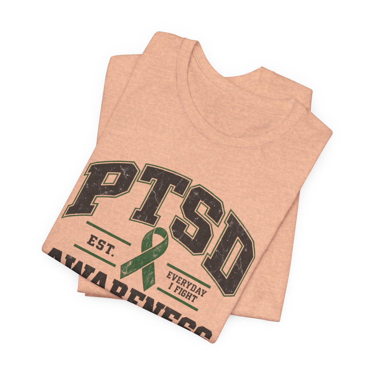 PTSD Awareness Athletic Department Green Ribbon Tee