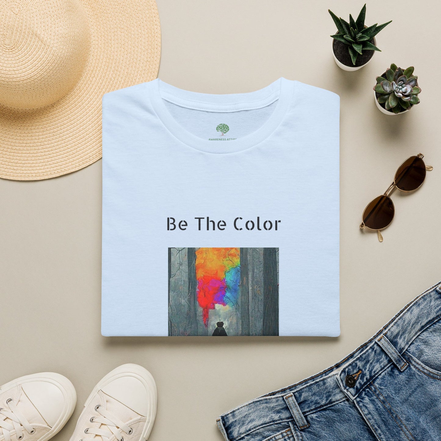 Be The Color Graphic Tee | Positivity & Kindness Apparel