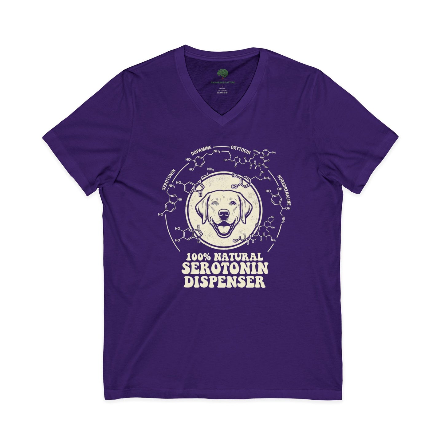 Dispenser Dog T-Shirt — 100% Natural Retro Pup Graphic Tee