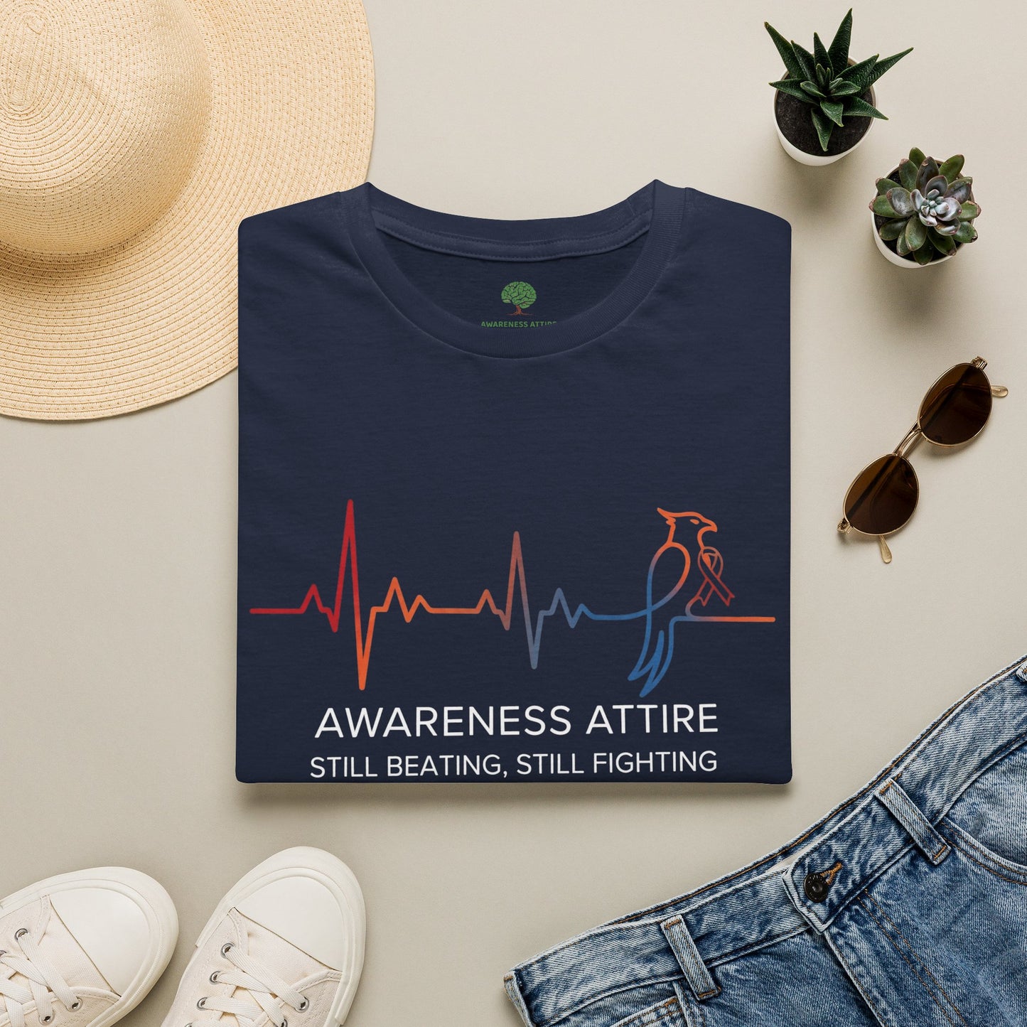“Still Beating, Still Fighting” Heartbeat Awareness T-Shirt