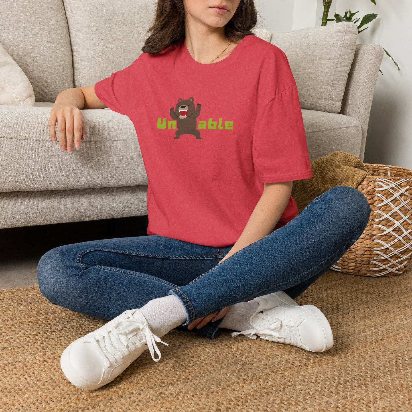 Unberable Graphic Tee | Sarcastic Cartoon Bear