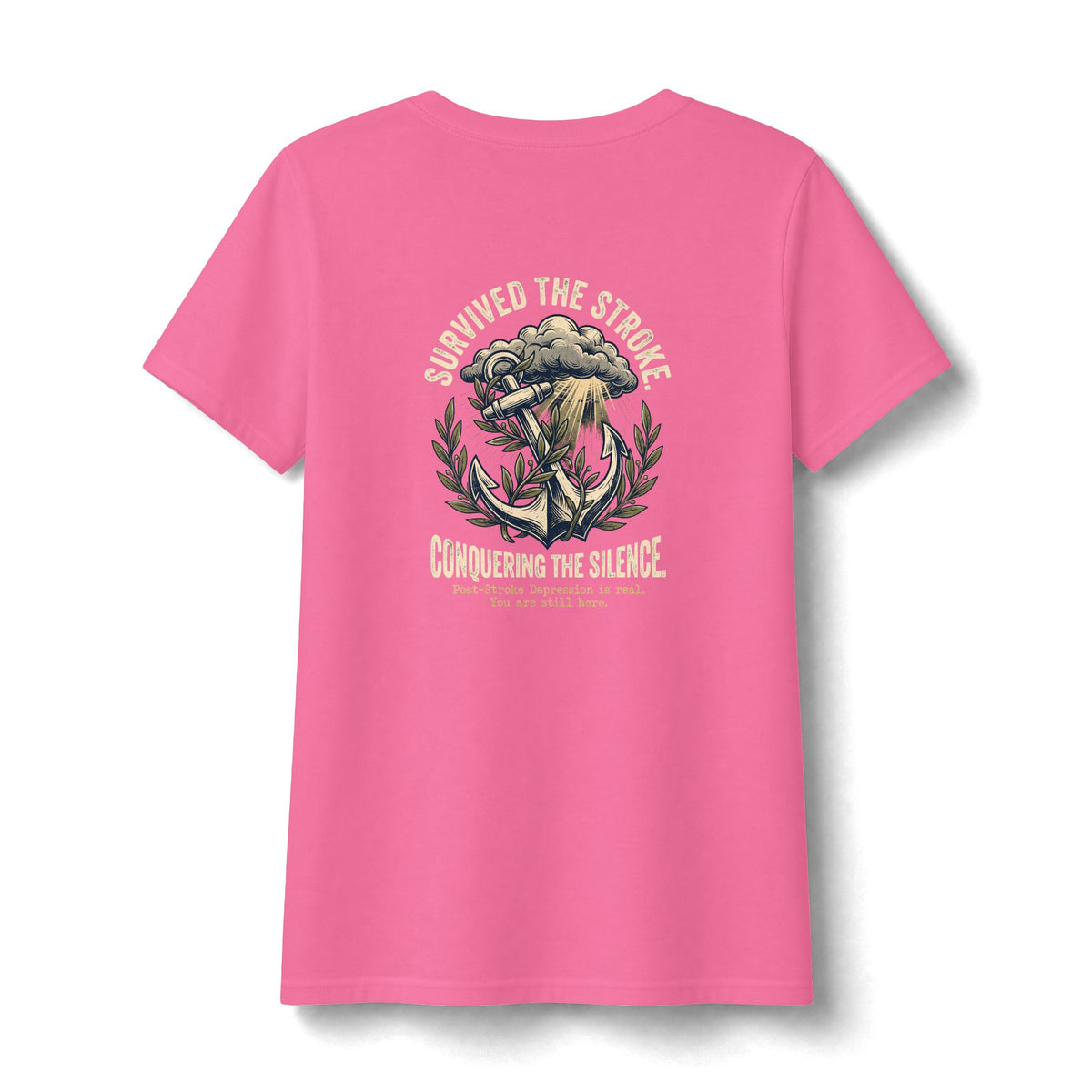 Survived The Stroke V Neck | Post-Stroke Depression & Recovery V Neck