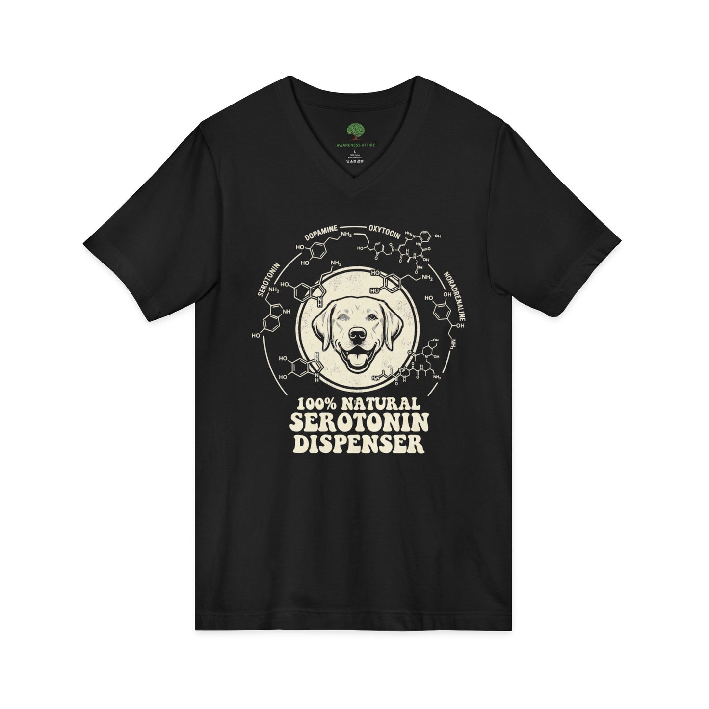 Dispenser Dog T-Shirt — 100% Natural Retro Pup Graphic Tee