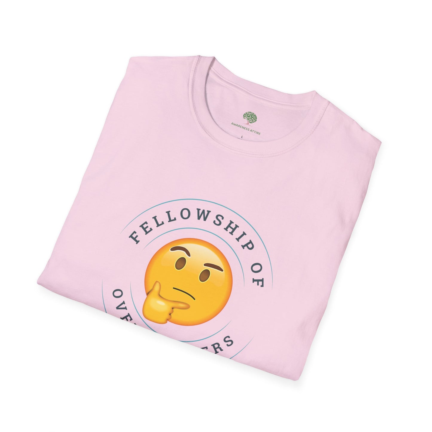 Funny Anxiety Graphic Tee - Fellowship of Overthinkers