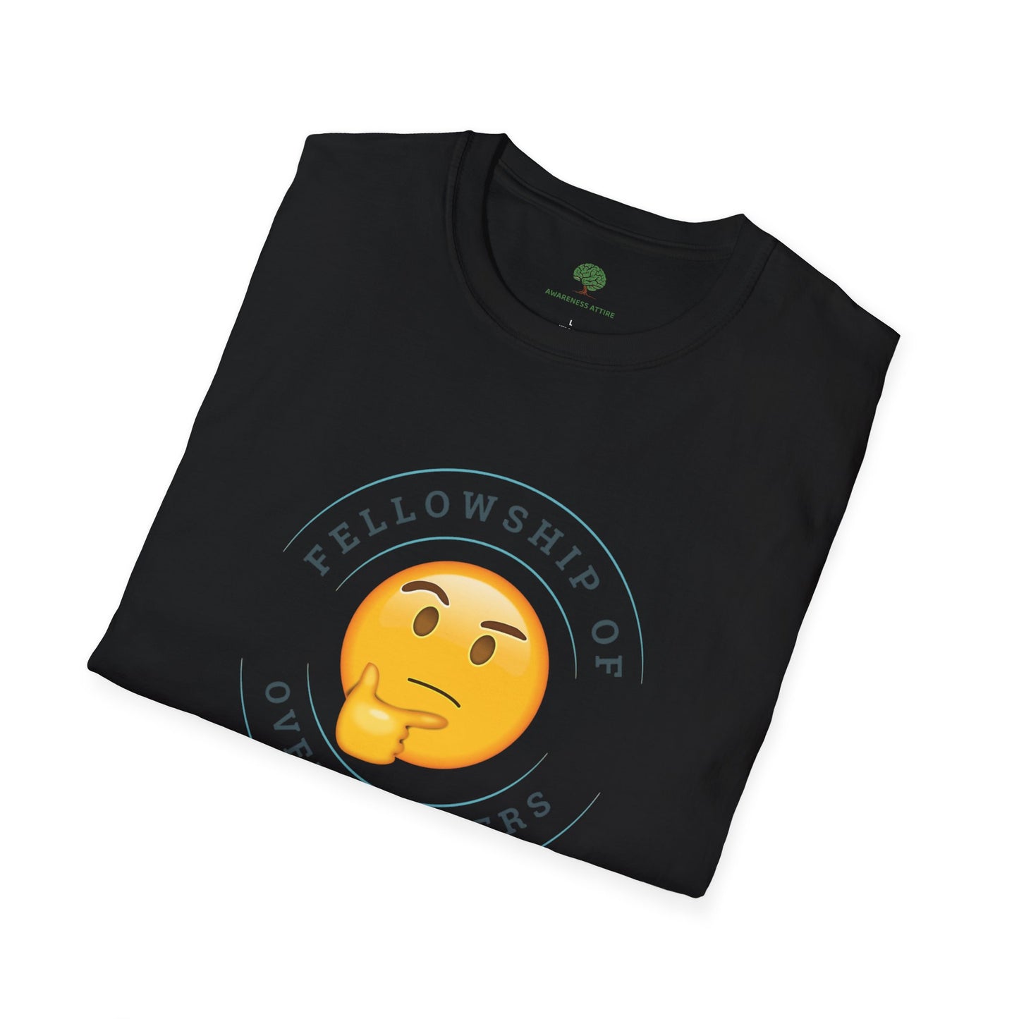 Funny Anxiety Graphic Tee - Fellowship of Overthinkers