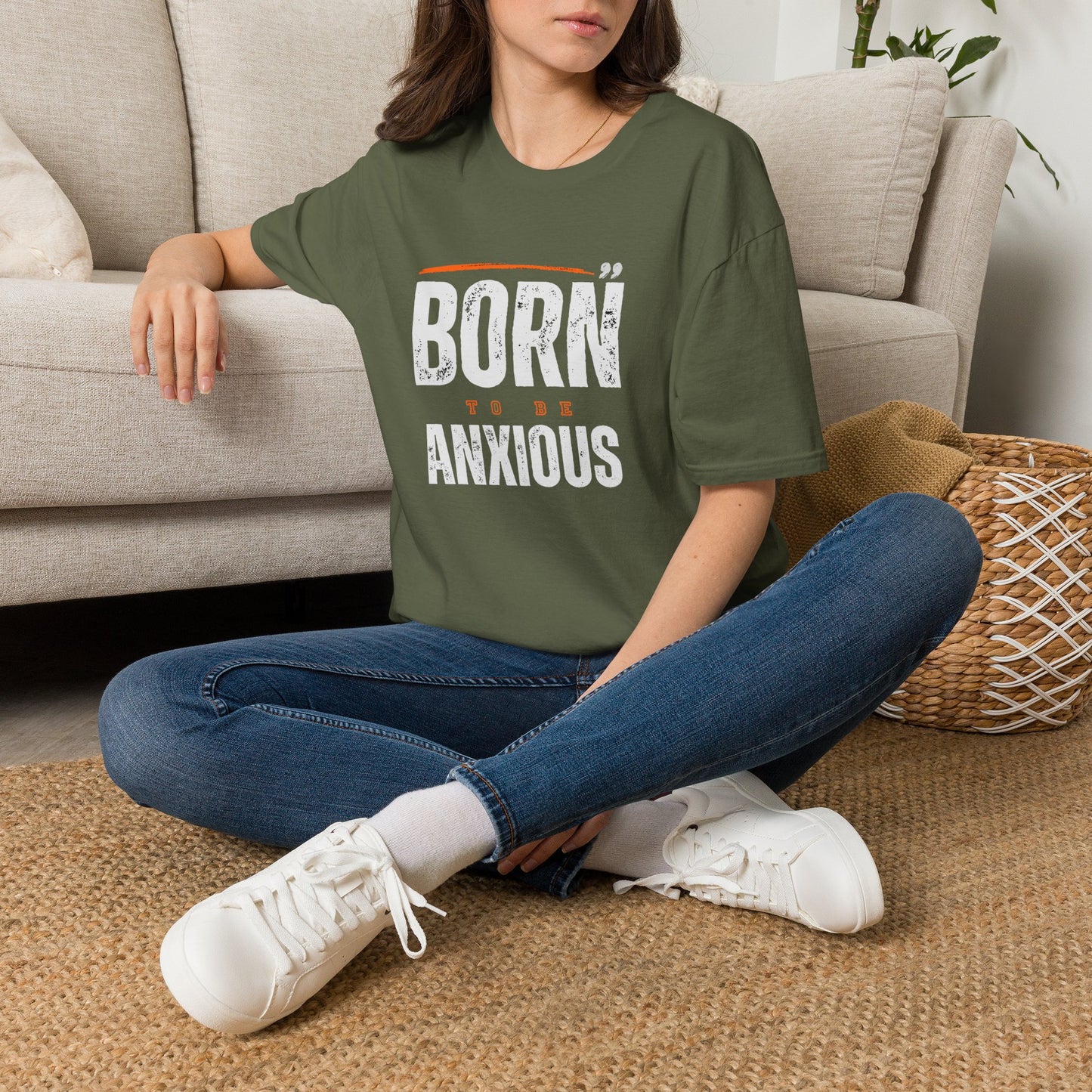 Born To Be Anxious Graphic Tee | Relatable Anxiety Apparel