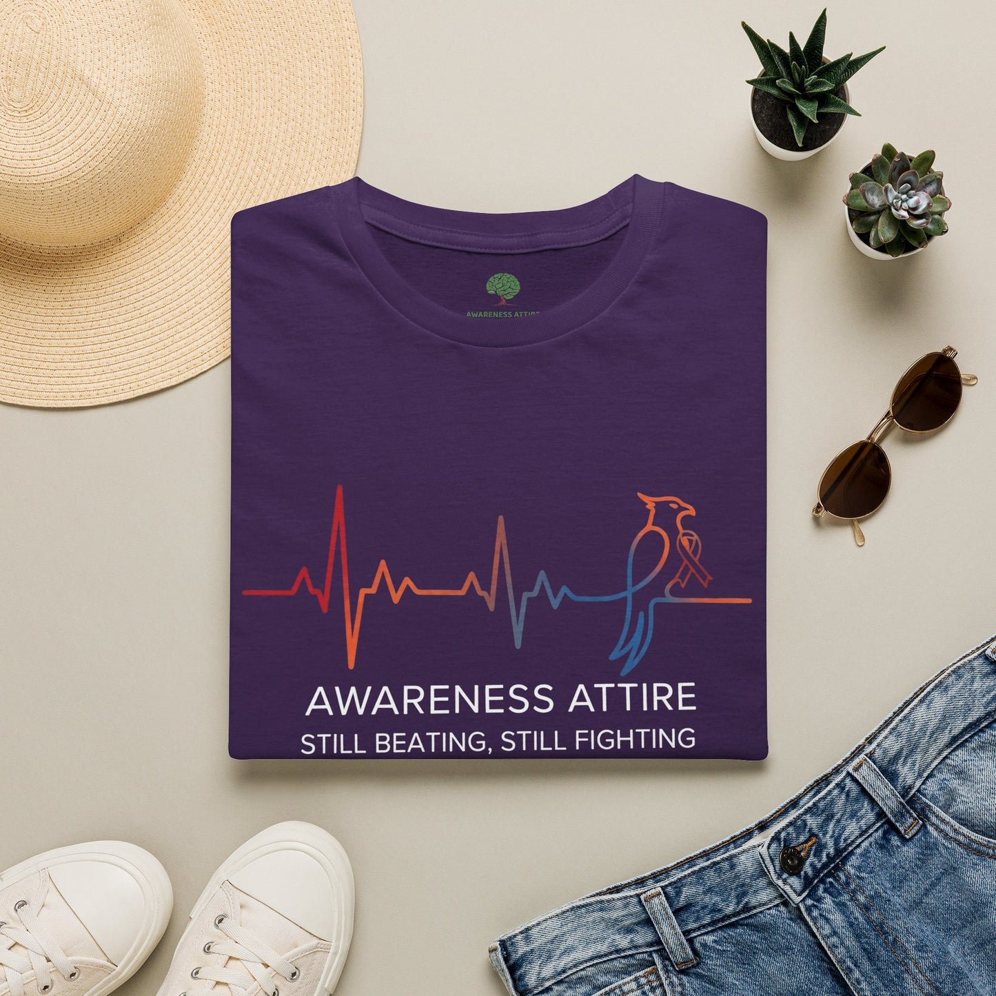 “Still Beating, Still Fighting” Heartbeat Awareness T-Shirt