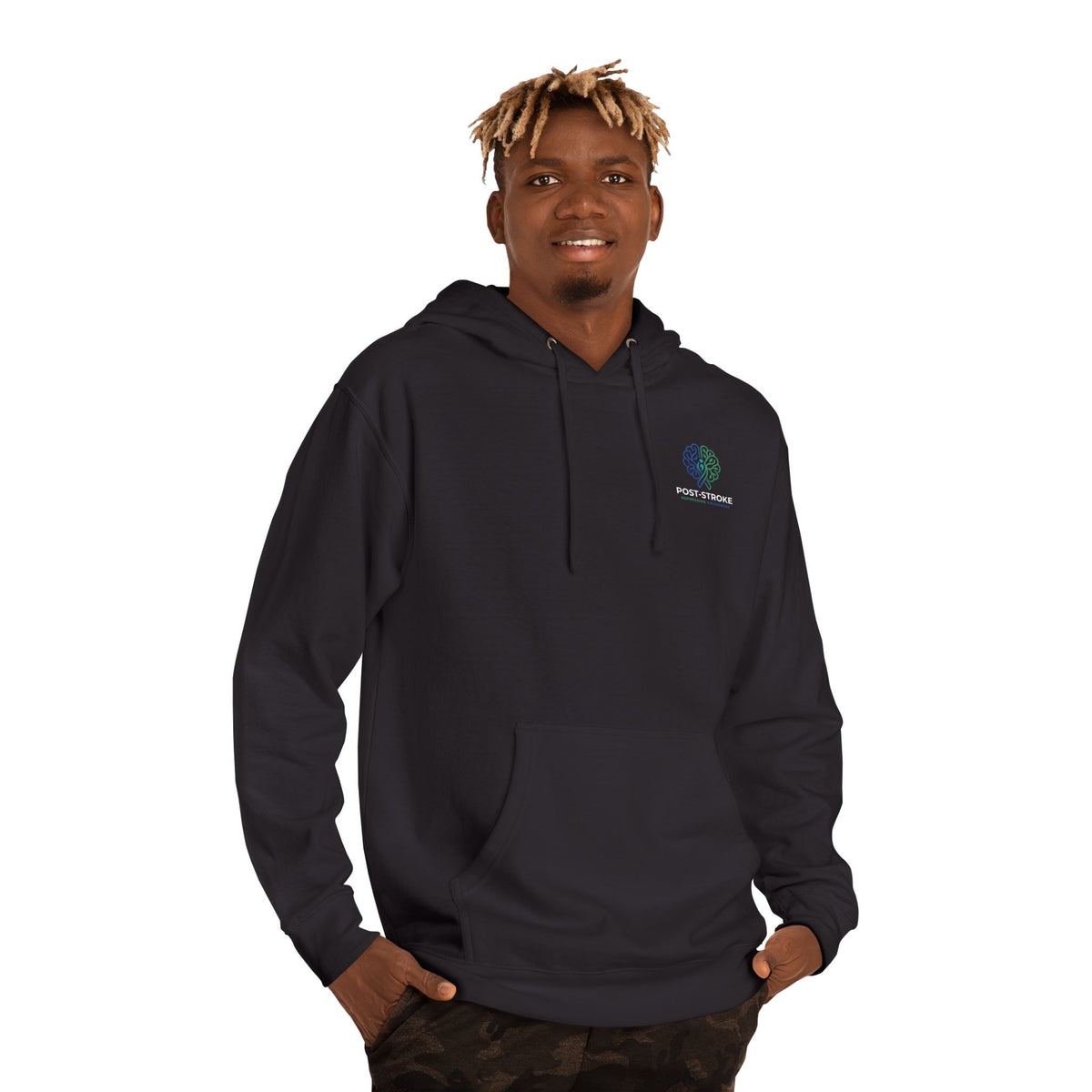 Rebuilding The Network Hoodie | Post-Stroke Depression & Neuroplasticity Heavyweight Hoodie