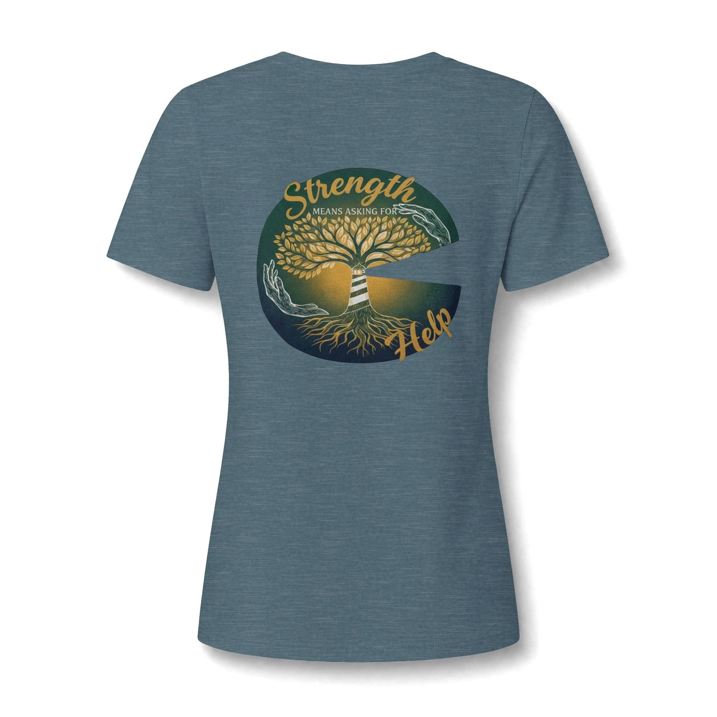 Strength Means Asking For Help V Neck