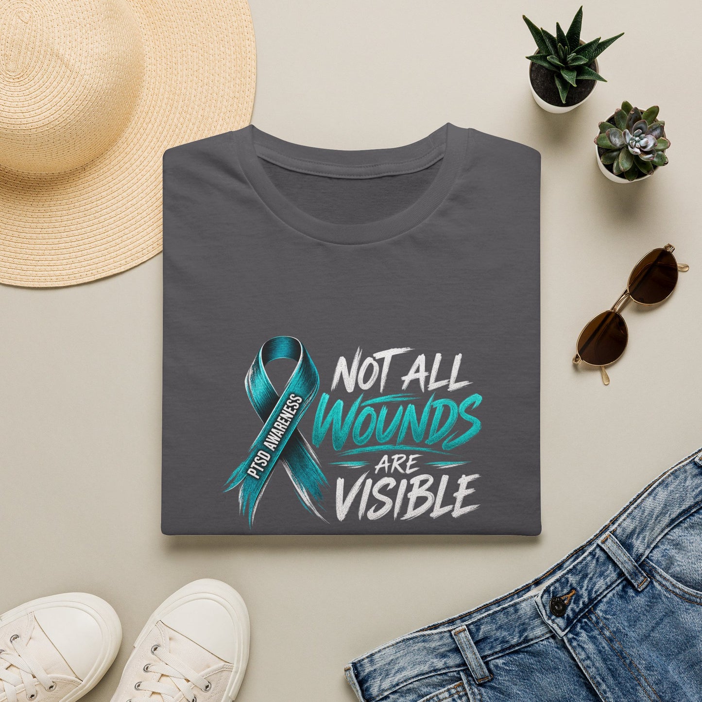 The Battle You Can't See - PTSD Awareness Tee Awareness Attire