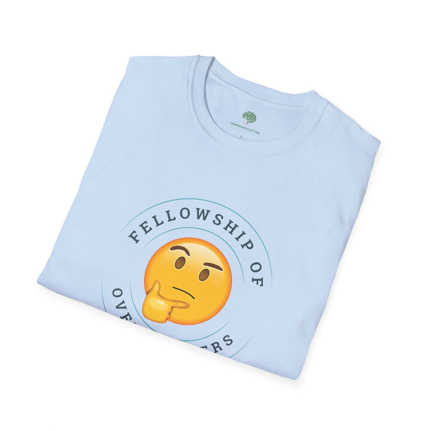 Funny Anxiety Graphic Tee - Fellowship of Overthinkers