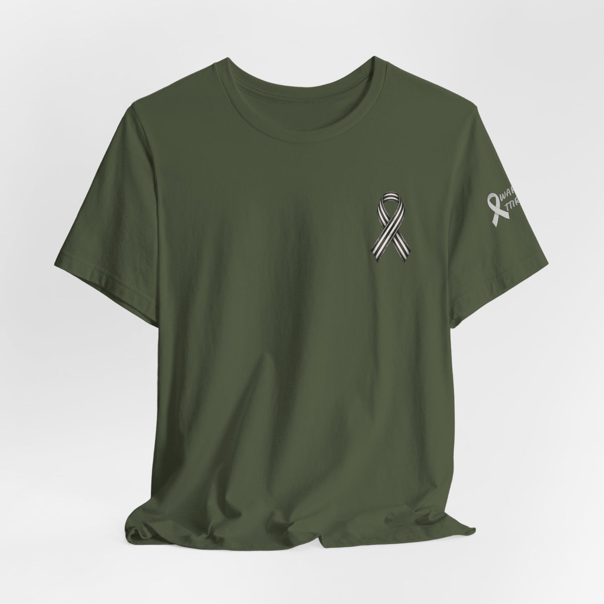 Re-Calibrating Ribbon Tee — Awareness Support Short Sleeve Shirt