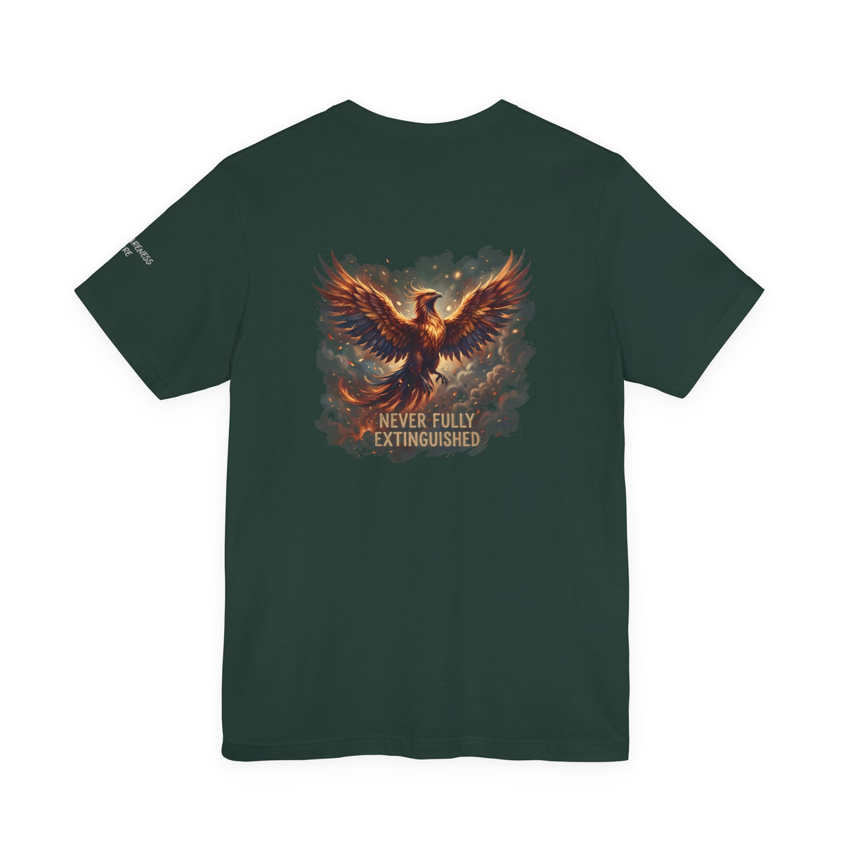 Never Fully Extinguished Phoenix Mental Health Graphic Tee