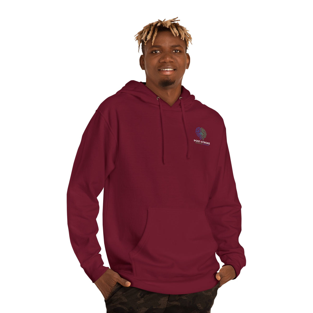 Rebuilding The Network Hoodie | Post-Stroke Depression & Neuroplasticity Heavyweight Hoodie