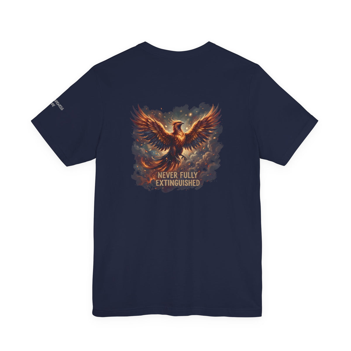 Never Fully Extinguished Phoenix Mental Health Graphic Tee