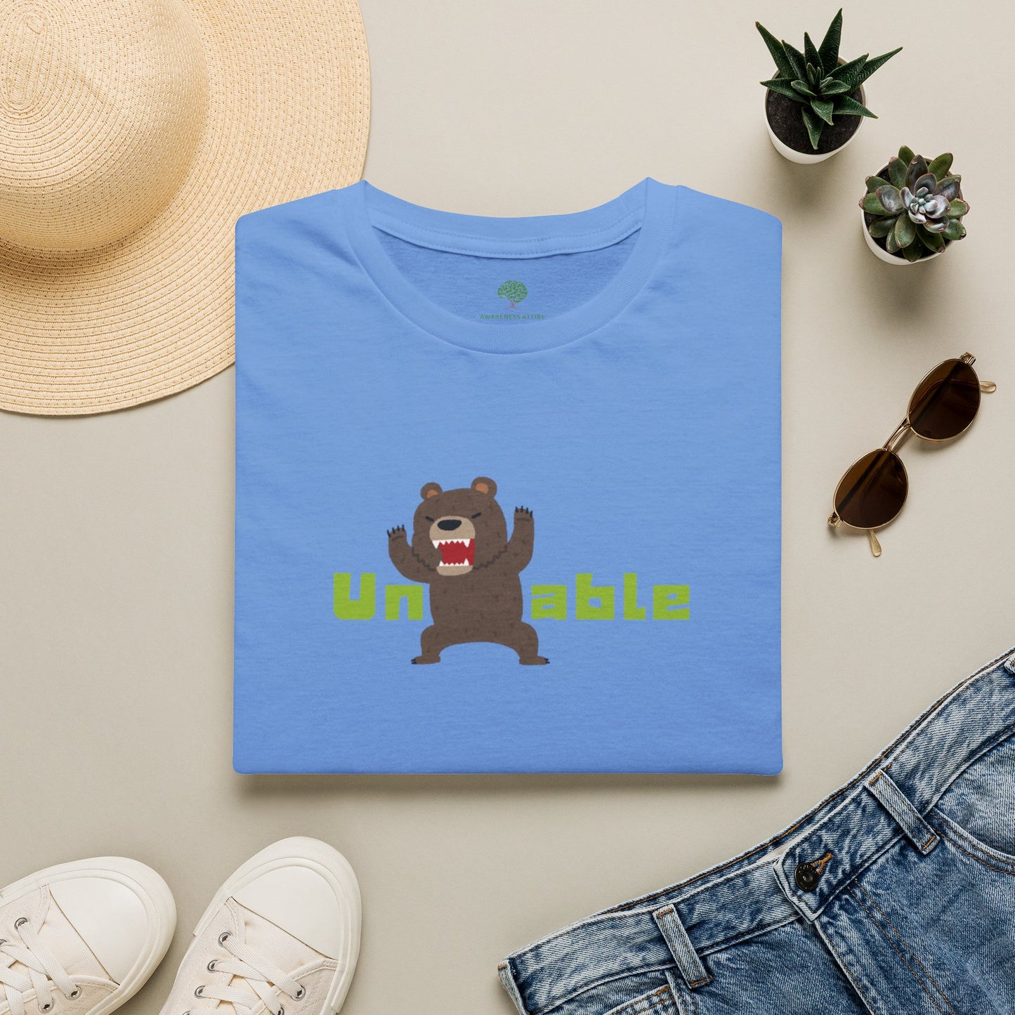 Unberable Graphic Tee | Sarcastic Cartoon Bear