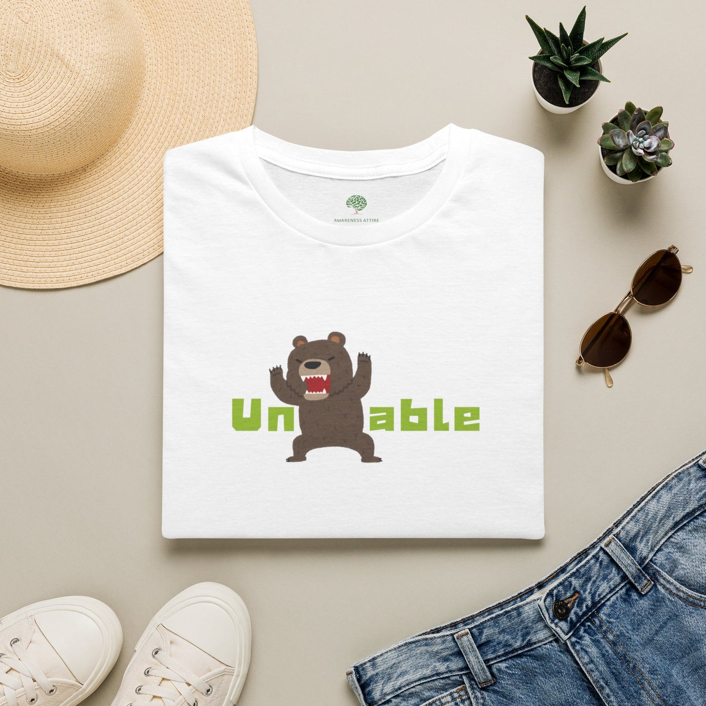 Unberable Graphic Tee | Sarcastic Cartoon Bear