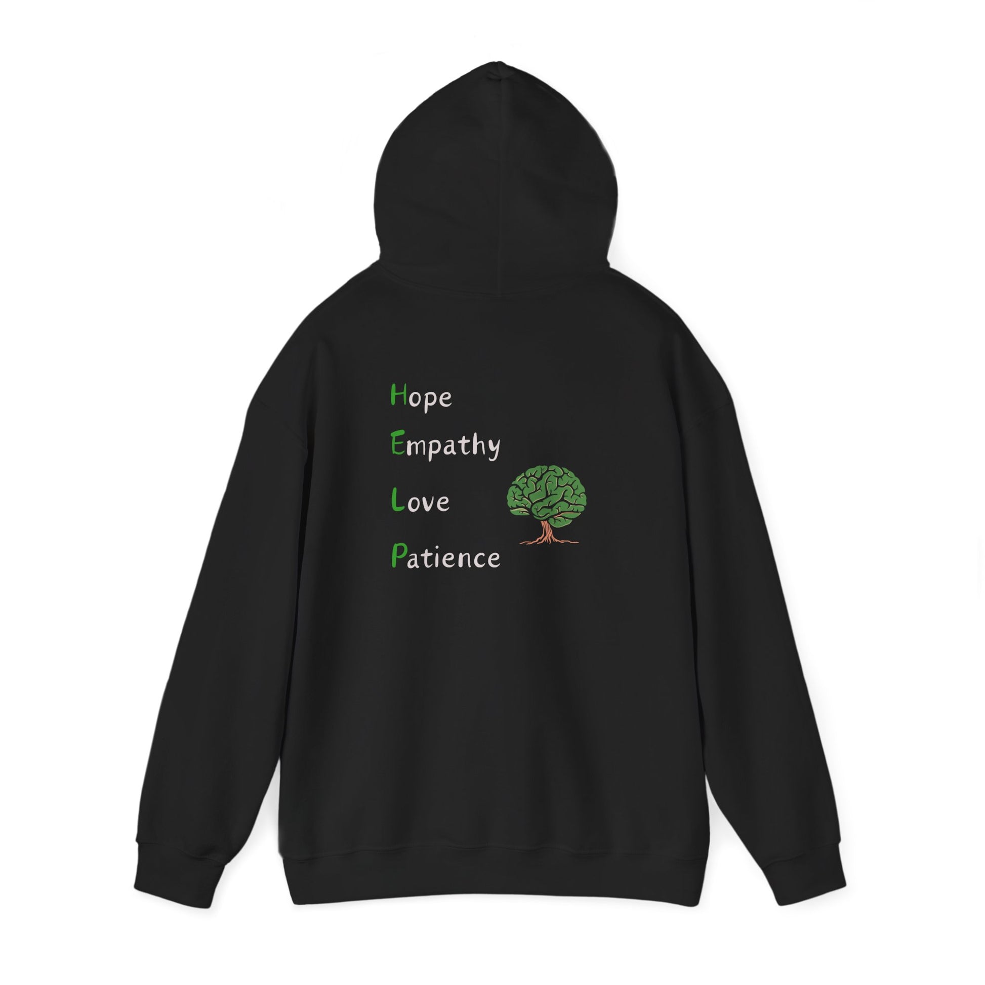 Hope Empathy Love and Patience hoodie to bring awareness on how to help us get through