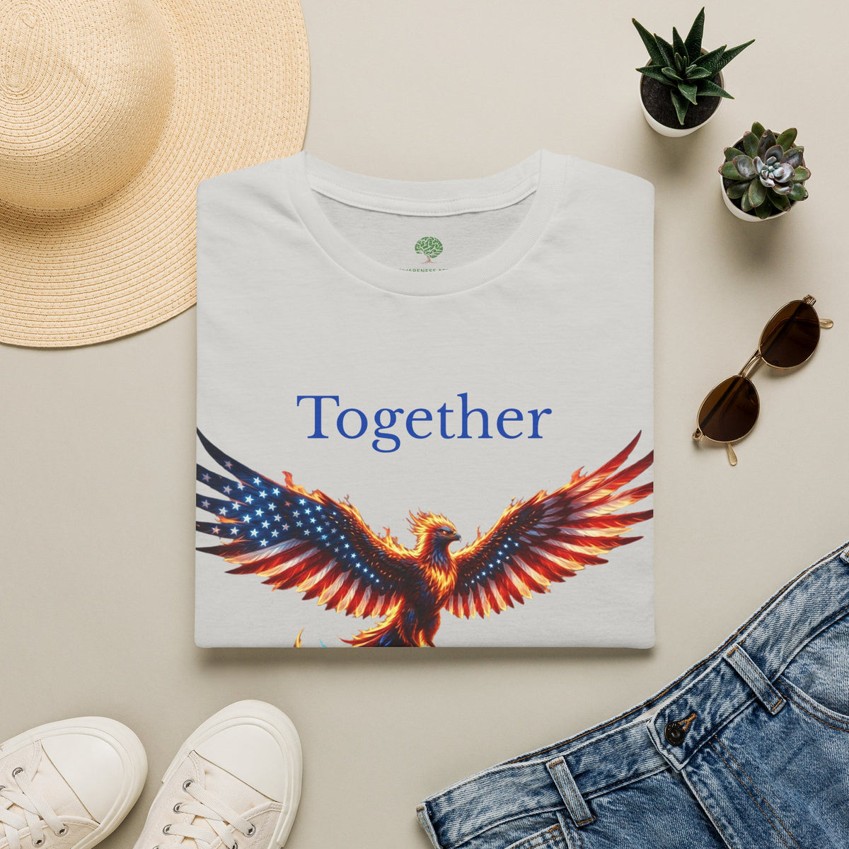 Together We Will Rise Graphic Tee | Phoenix Mascot Shirt