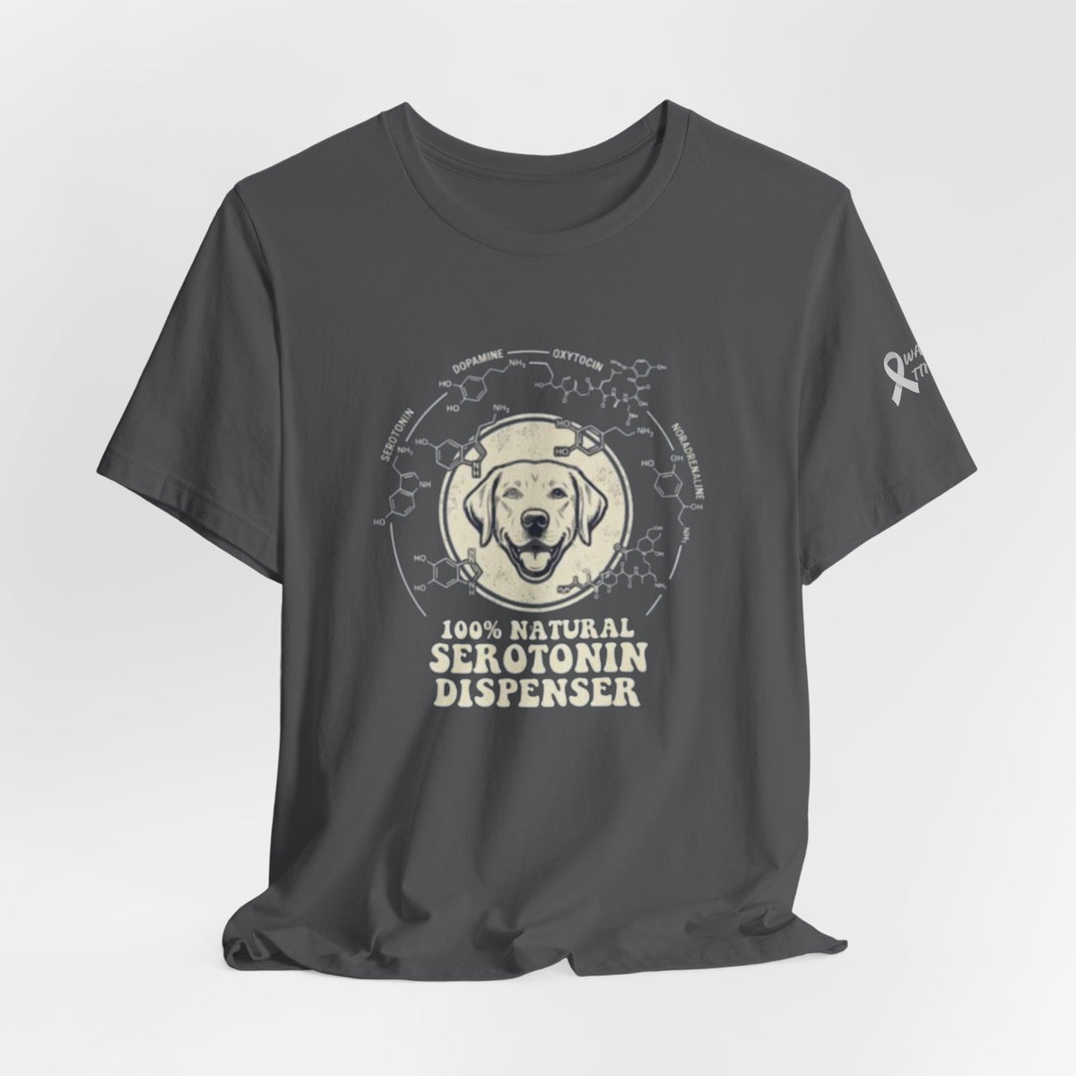 Dog: 100% Natural Serotonin Dispenser Graphic T-Shirt | Emotional Support Pet Apparel