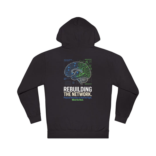 Rebuilding The Network Hoodie | Post-Stroke Depression & Neuroplasticity Heavyweight Hoodie
