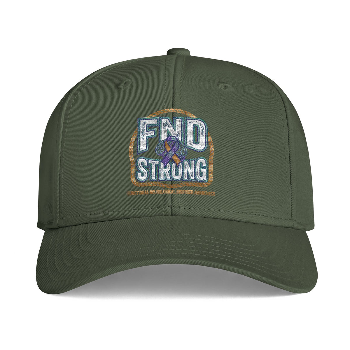 FND Strong Embroidered Cap – FND Awareness Ribbon Icon Hat