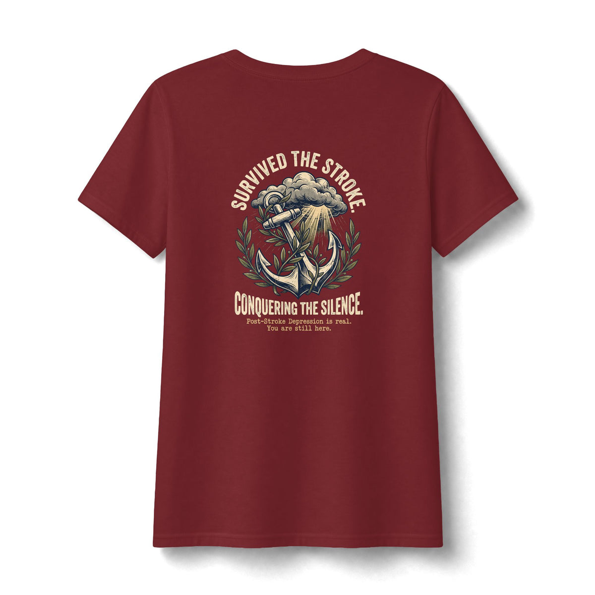 Survived The Stroke V Neck | Post-Stroke Depression & Recovery V Neck