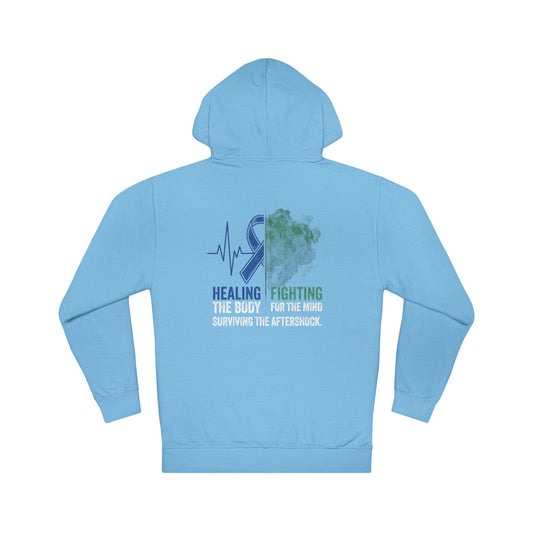 Surviving The Aftershock Hoodie | Post-Stroke Depression & Recovery Heavyweight Hoodie