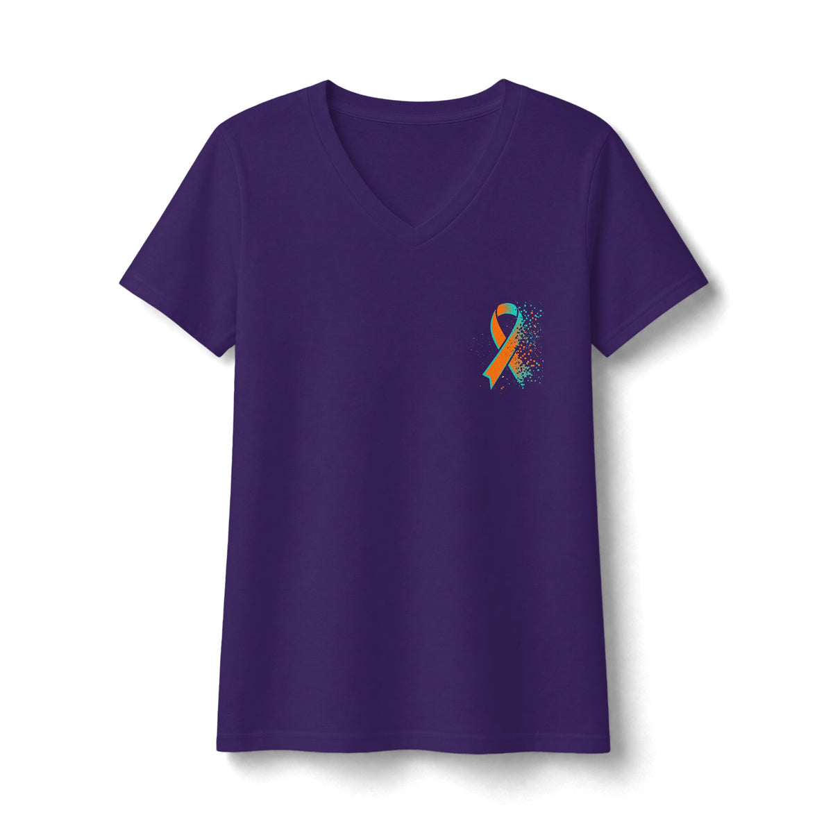 Functional Neurological Disorder Awareness V-Neck Tee — "Not Faking Being Sick, Faking Being Well"