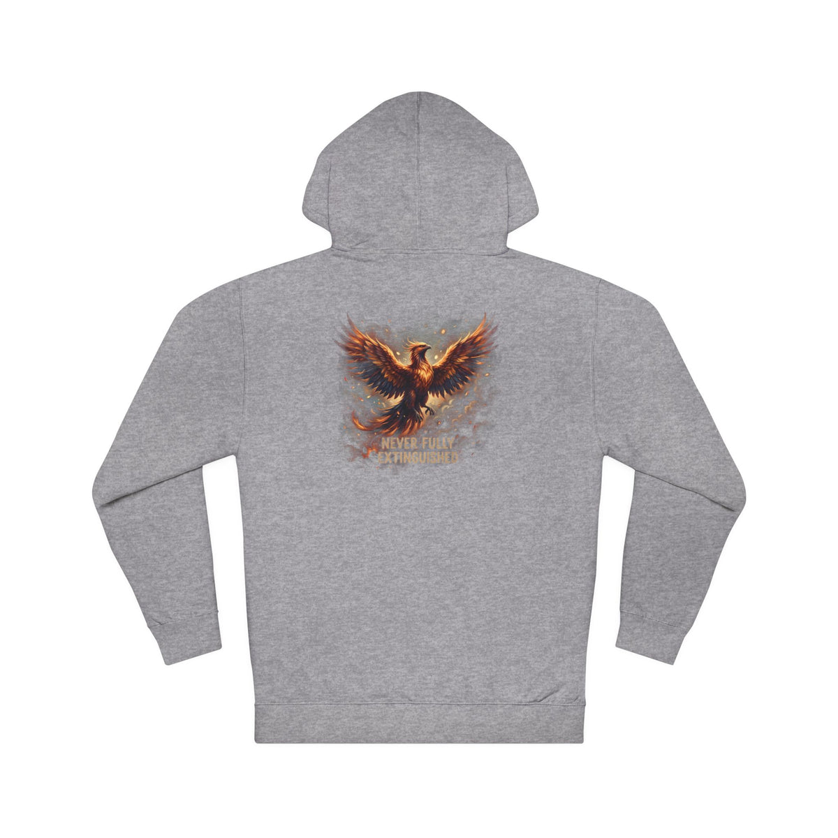 Phoenix Rising Never Full Extinguished Inspirational Mental Health Hoodie